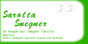 sarolta smegner business card